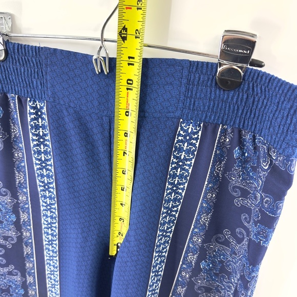 Vintage Cache Wide Leg Palazzo Pants Womens 12 Bandana Boho Western Indie Flowy - Picture 8 of 10